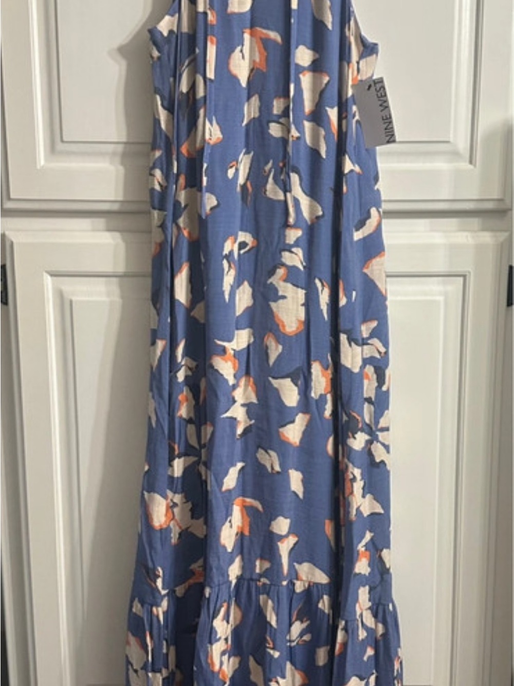 Nine West Blue Floral Maxi Dress